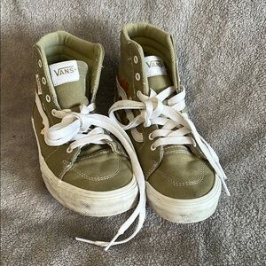 Vans Kids High-Top Sneakers - Olive Green